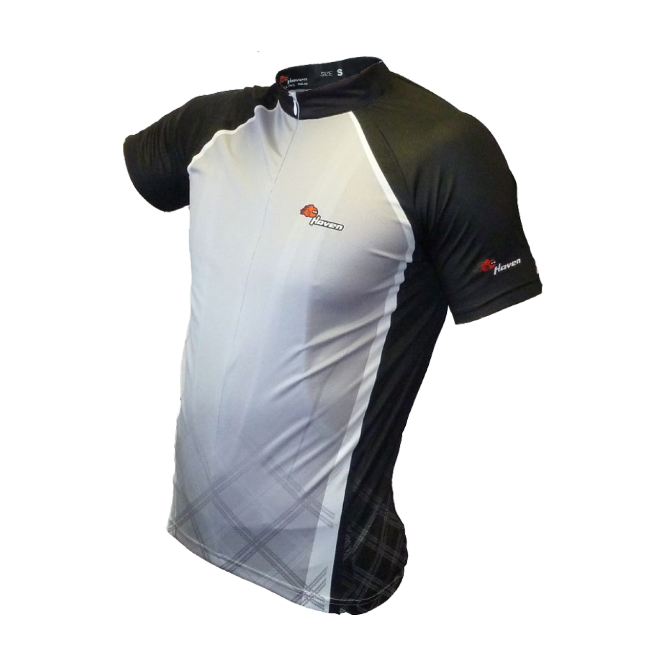 HAVEN Cyklistický dres s krátkym rukávom - INFINITY - čierna/šedá XS
