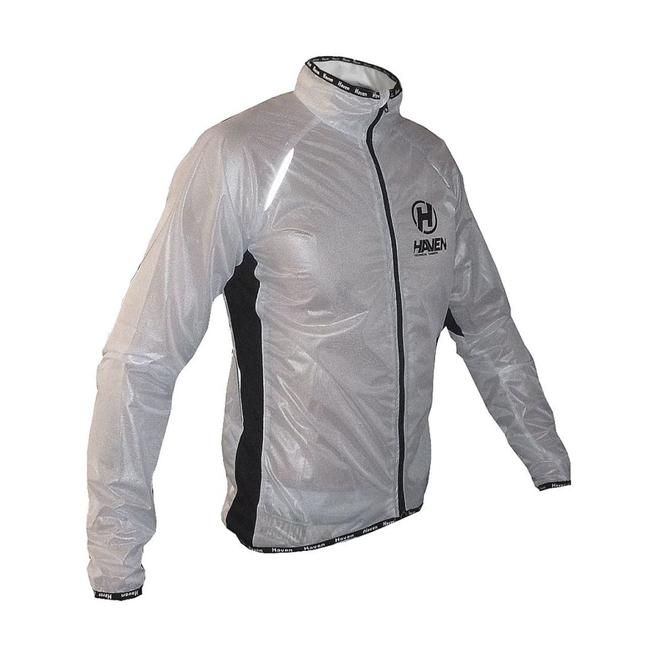 HAVEN Cyklistická vetruodolná bunda - ULTRALIGHT - biela/čierna M