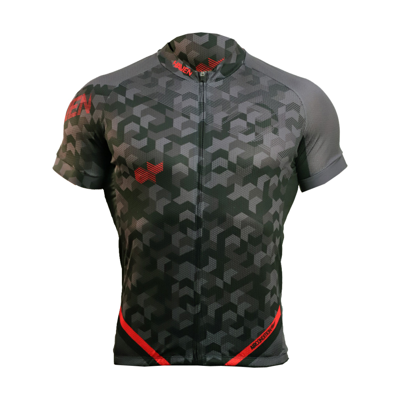 
                HAVEN Cyklistický dres s krátkym rukávom - SINGLETRAIL - červená/čierna 3XL
            