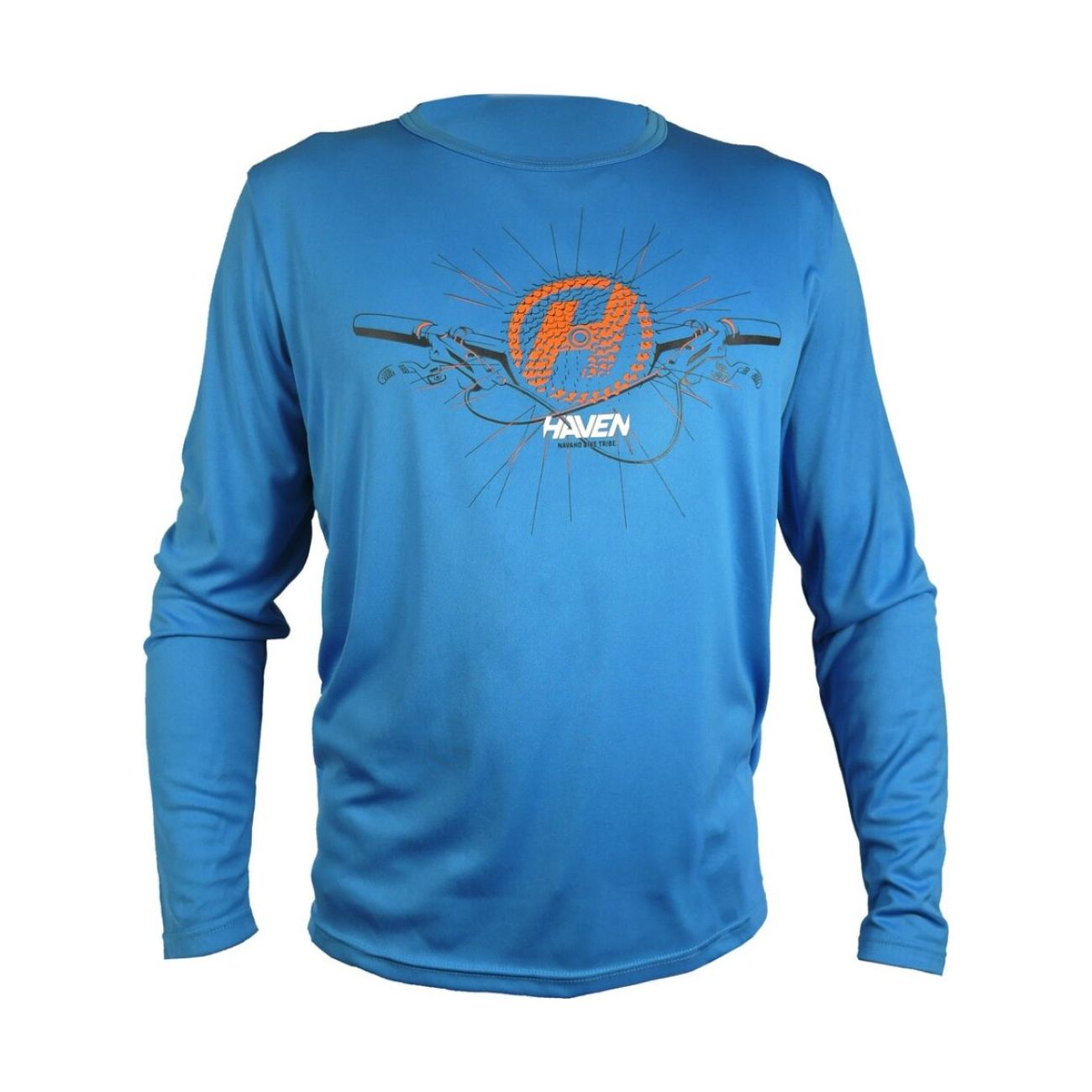 
                HAVEN Cyklistický dres s dlhým rukávom letný - NAVAHO II LONG - modrá/oranžová M
            