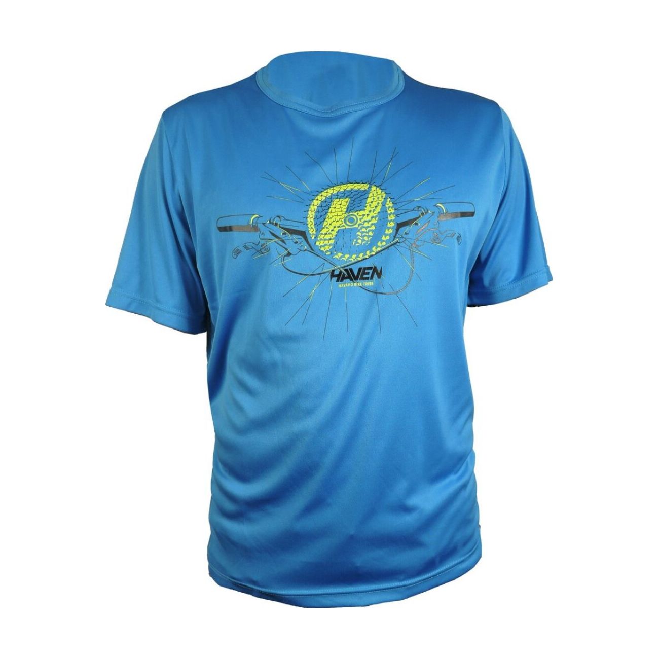 
                HAVEN Cyklistický dres s krátkym rukávom - NAVAHO II SHORT - modrá/zelená L
            