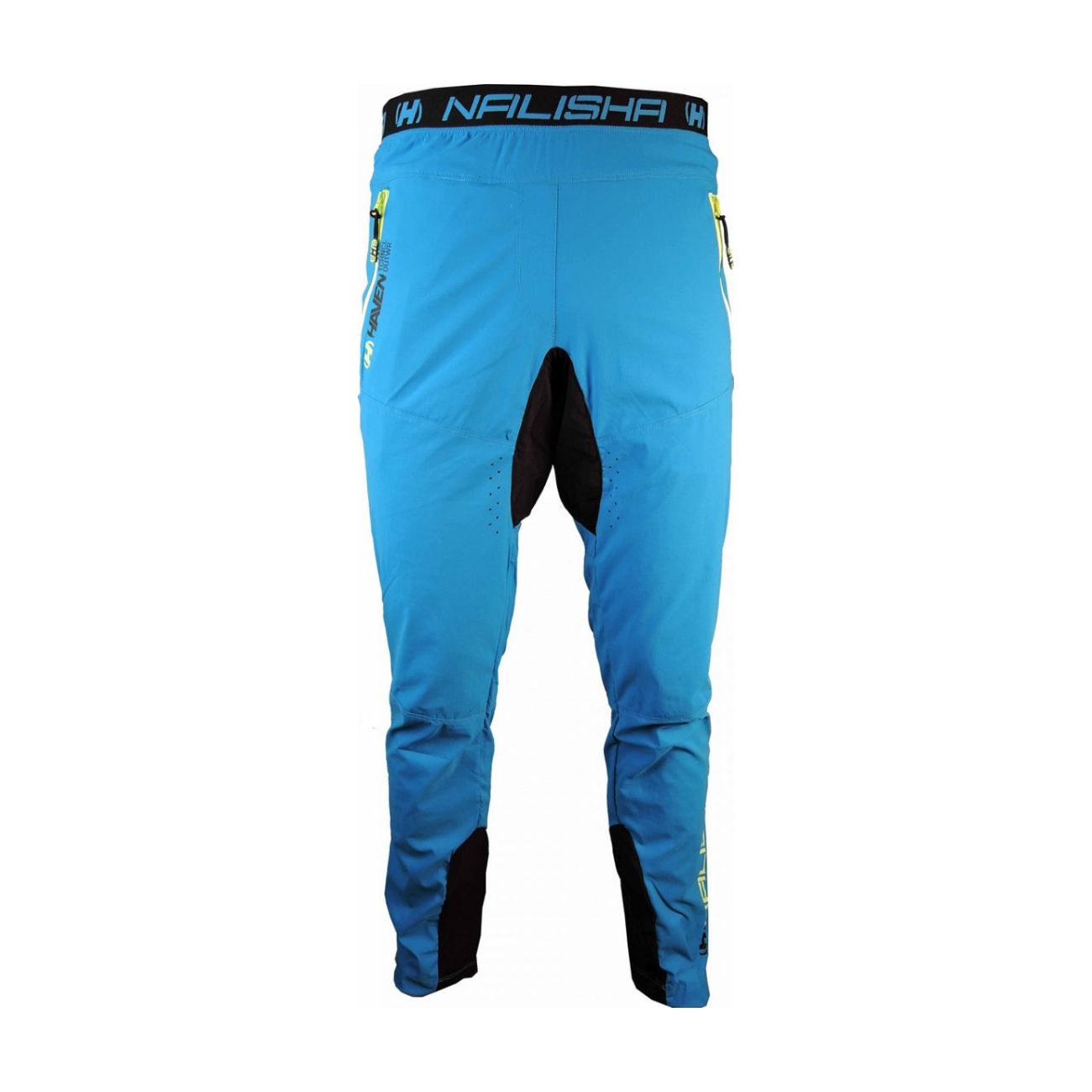 
                HAVEN Cyklistické nohavice dlhé bez trakov - NALISHA LONG - modrá/žltá XL
            
