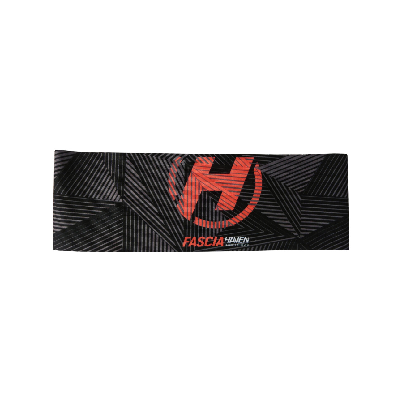 HAVEN Cyklistická čelenka - FASCIA - čierna/červená L-XL