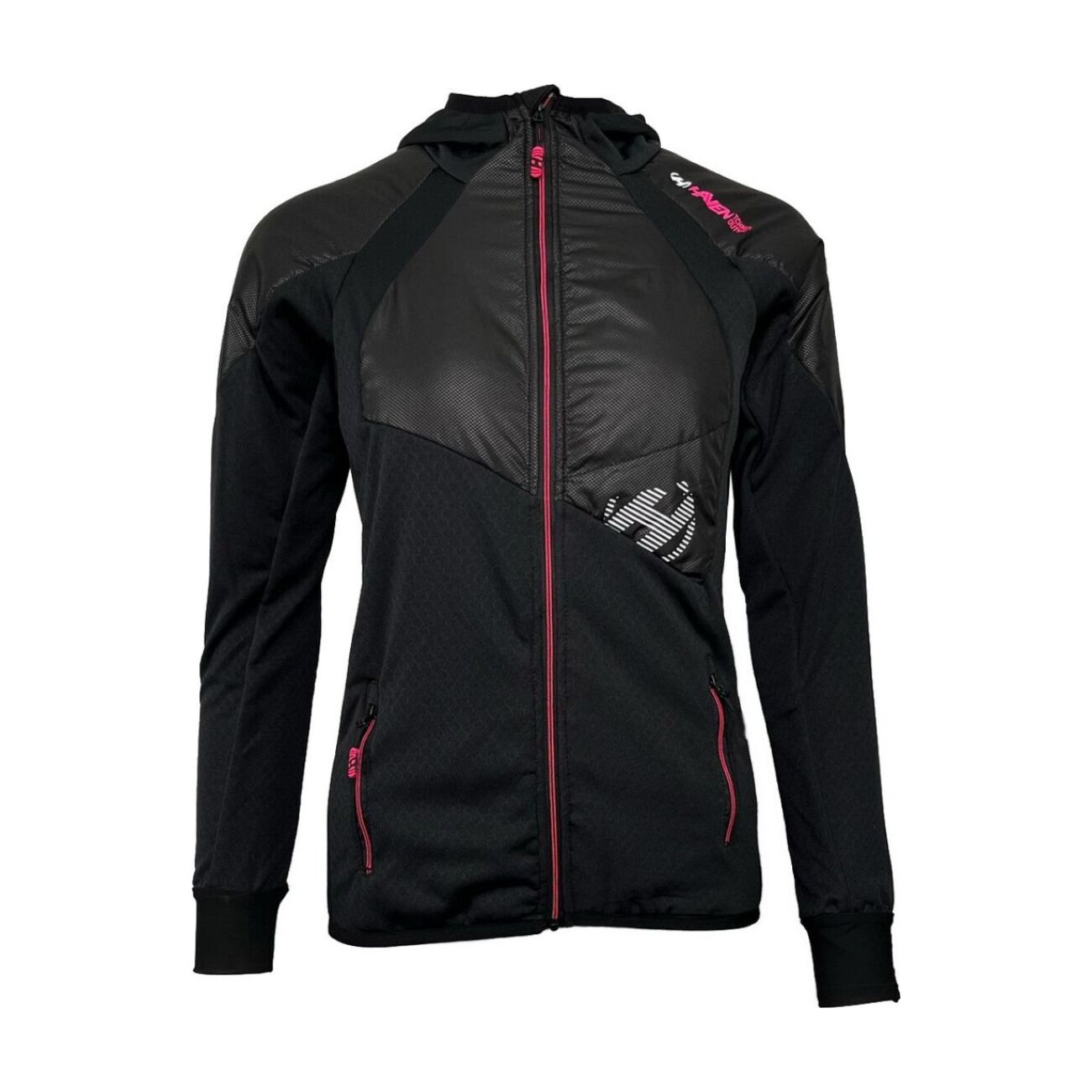 HAVEN mikina - POLARTIS HOODIE WMS - čierna/ružová