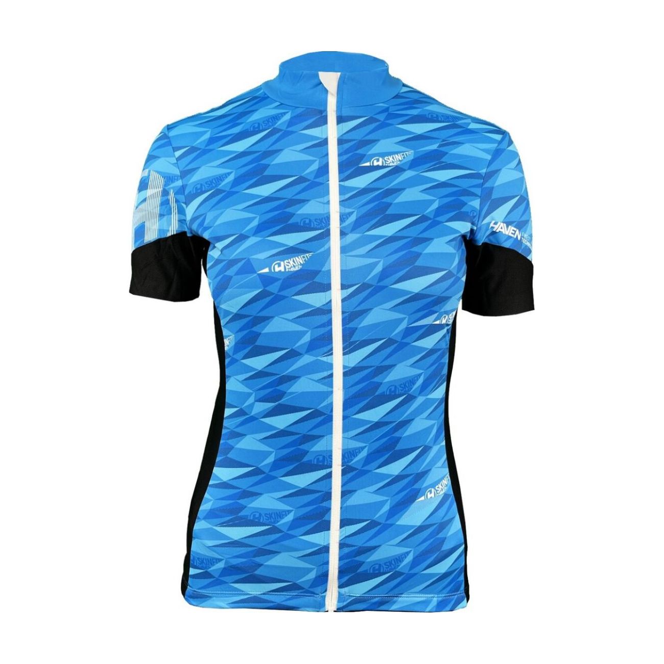 HAVEN Cyklistický dres s krátkym rukávom - SKINFIT NEO WOMEN - modrá/biela XL