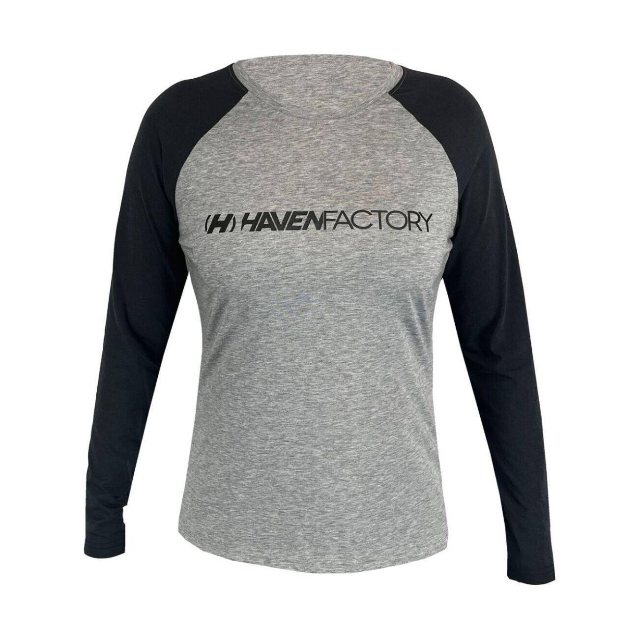 HAVEN Cyklistický dres s dlhým rukávom letný - FACTORY TRAIL - čierna/šedá 3XL