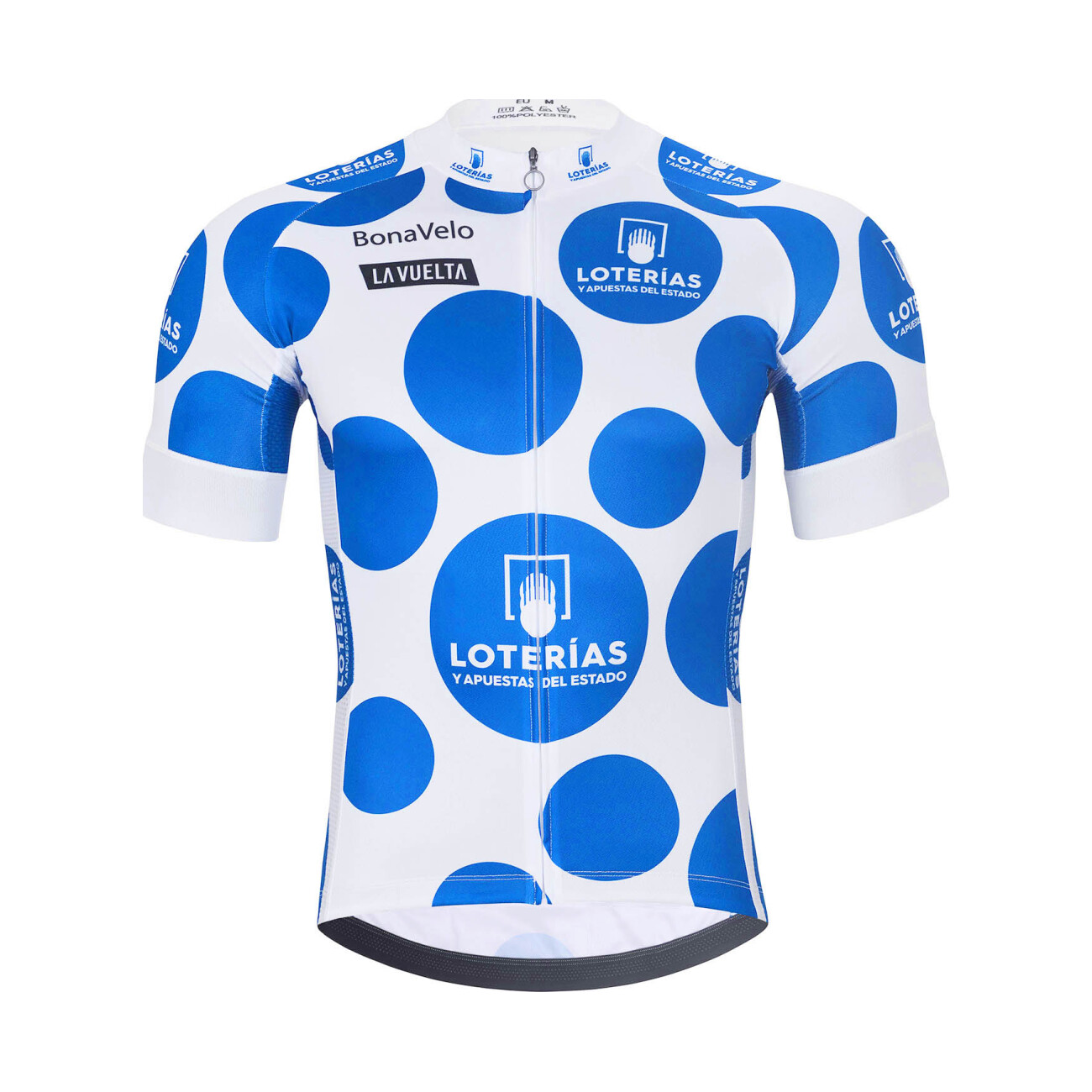 
                BONAVELO Cyklistický dres s krátkym rukávom - LA VUELTA - biela/modrá 2XL
            