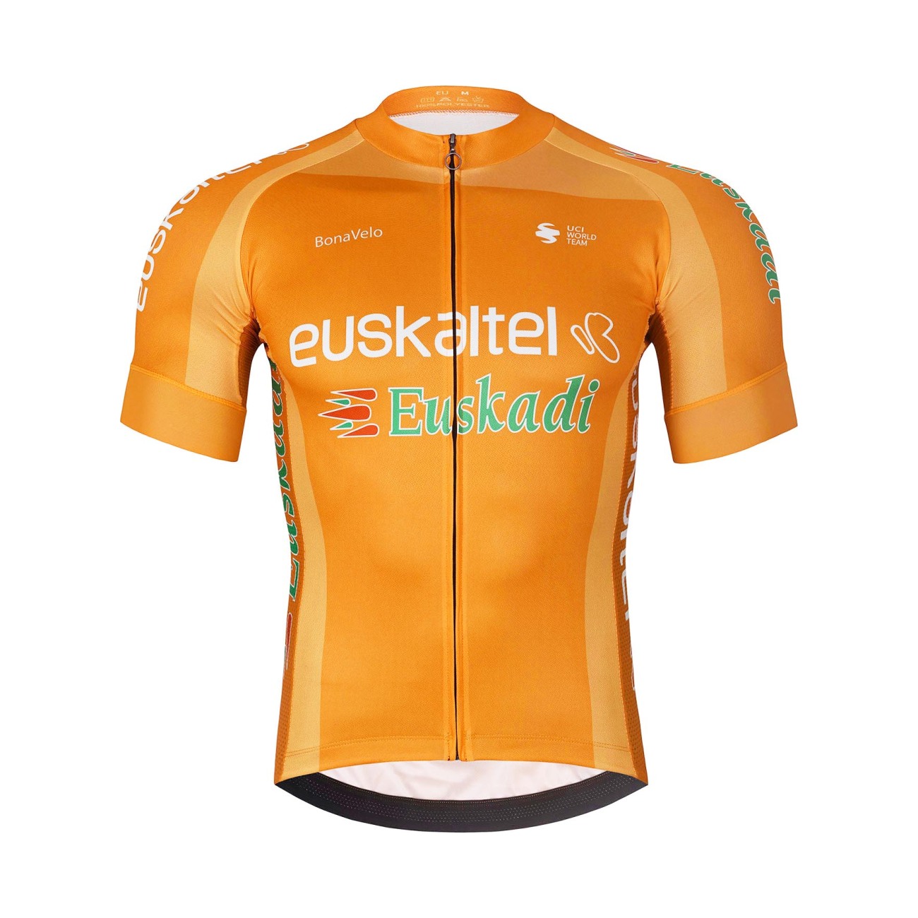 BONAVELO Cyklistický dres s krátkym rukávom - EUSKALTEL-EUSKADI - oranžová L