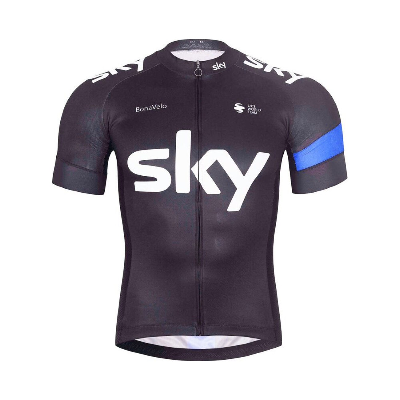 BONAVELO Cyklistický dres s krátkym rukávom - SKY - čierna 5XL