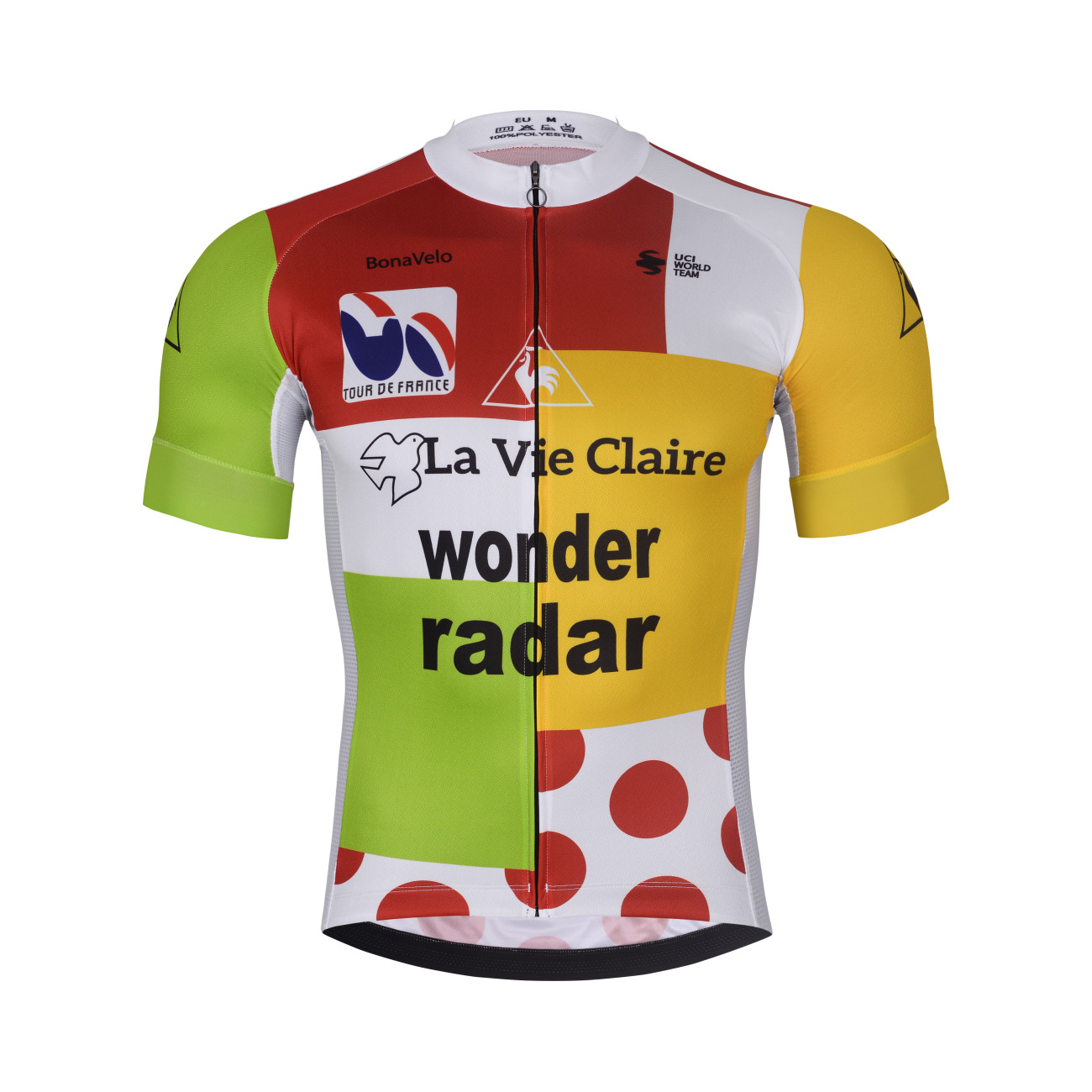 BONAVELO Cyklistický dres s krátkym rukávom - 1985 LA VIE CLAIRE TDF - viacfarebná 5XL