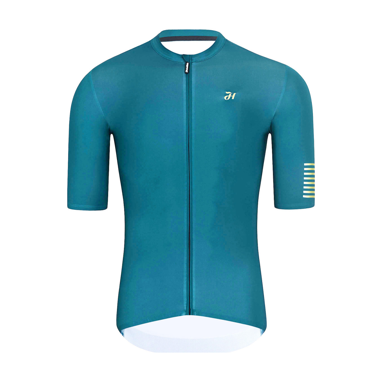 HOLOKOLO Cyklistický dres s krátkym rukávom - VICTORIOUS GOLD ELITE - tyrkysová