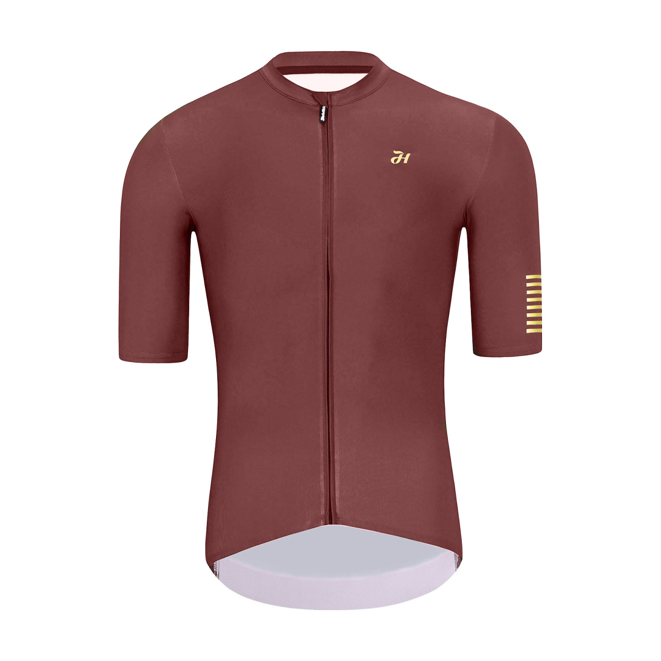 HOLOKOLO Cyklistický dres s krátkym rukávom - VICTORIOUS GOLD - hnedá/zlatá