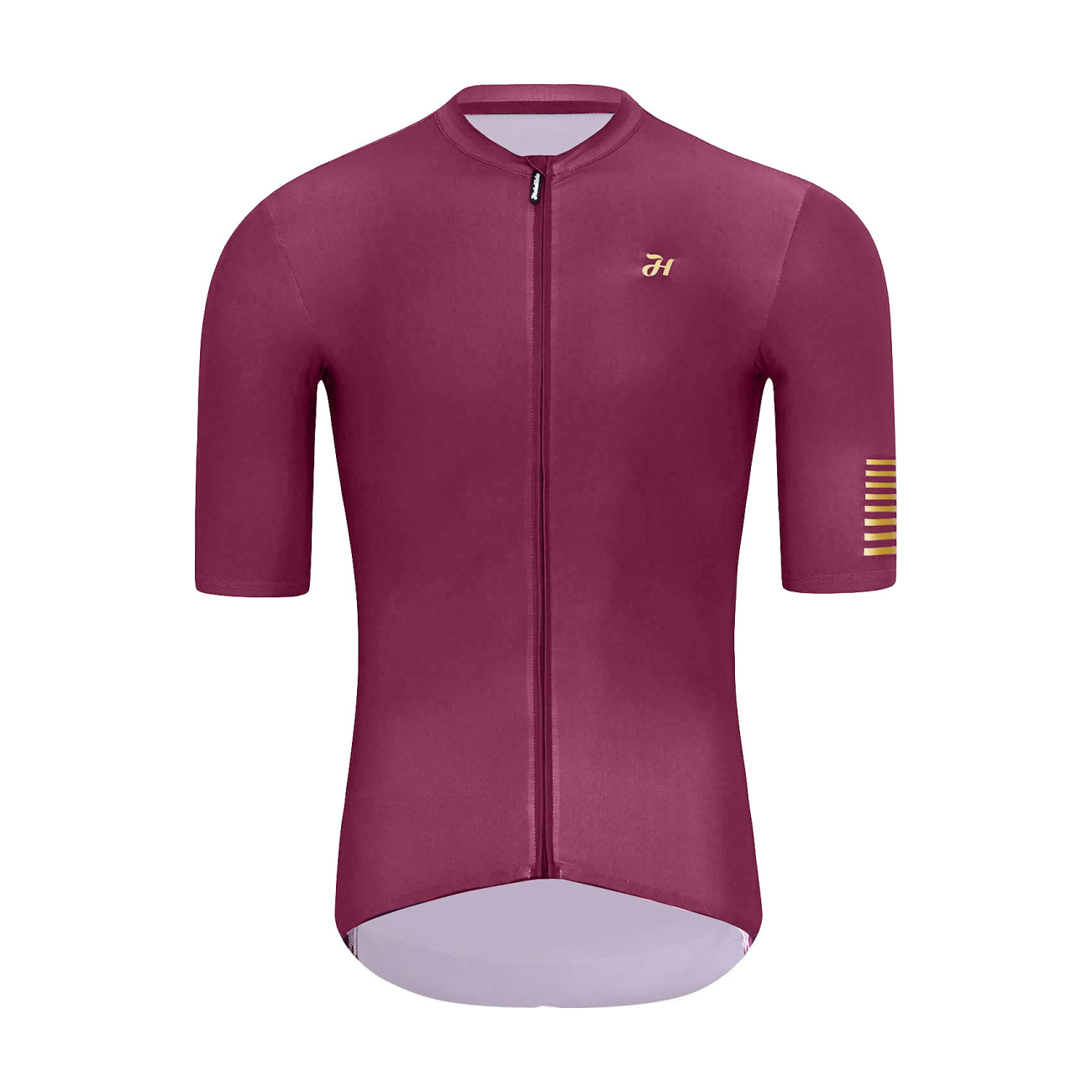 HOLOKOLO Cyklistický dres s krátkym rukávom - VICTORIOUS GOLD - bordová XL