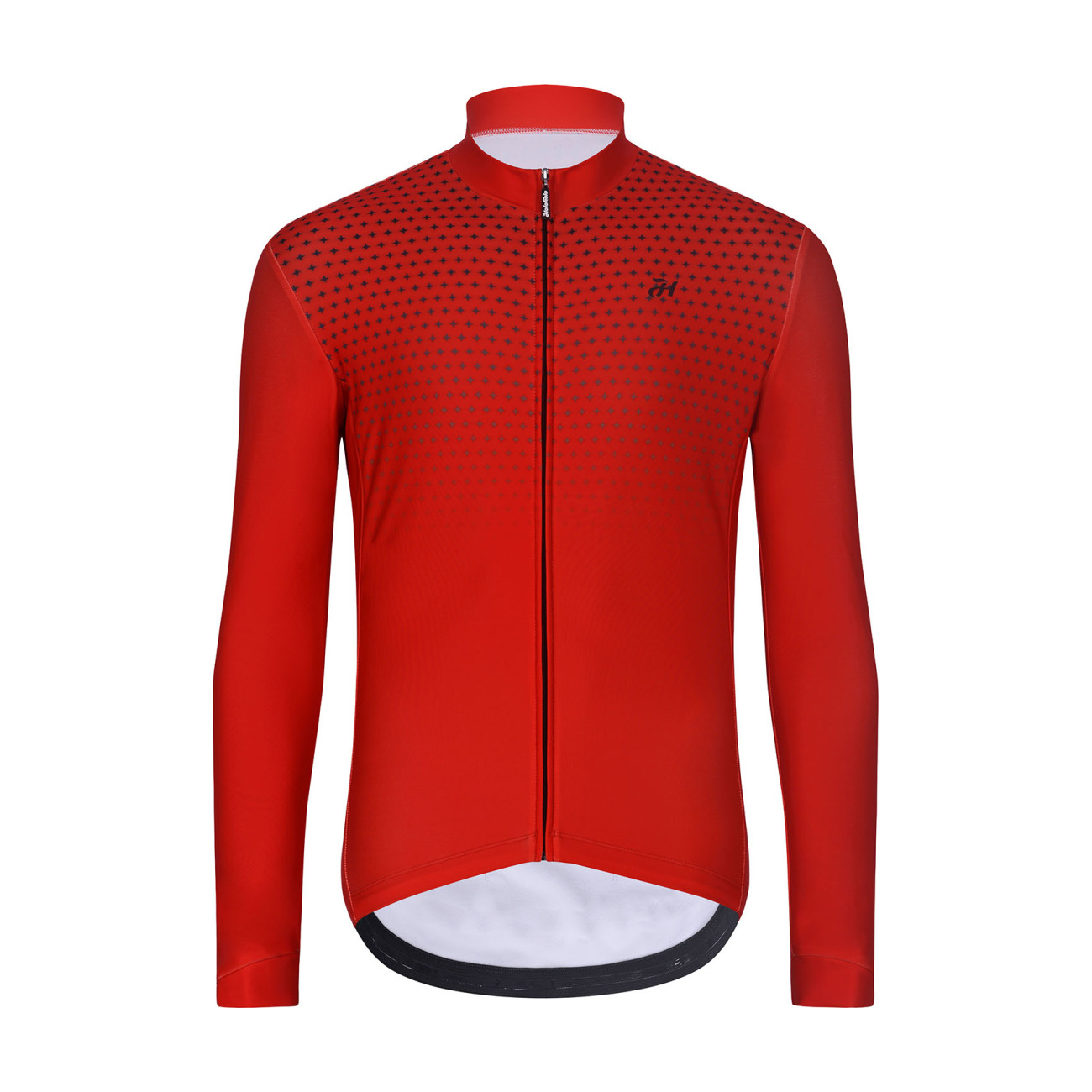 HOLOKOLO Cyklistický dres s dlhým rukávom zimný - STARLIGHT WINTER - červená 5XL
