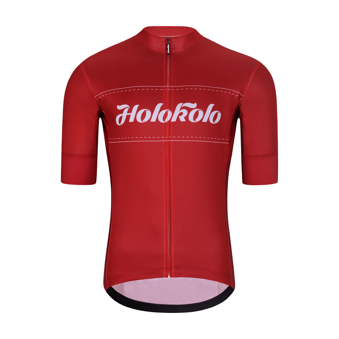 HOLOKOLO Cyklistický dres s krátkym rukávom - GEAR UP - červená XS
