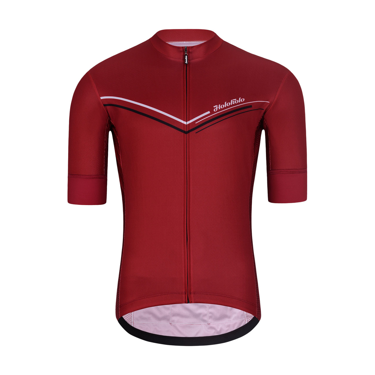 HOLOKOLO Cyklistický dres s krátkym rukávom - LEVEL UP - červená 6XL