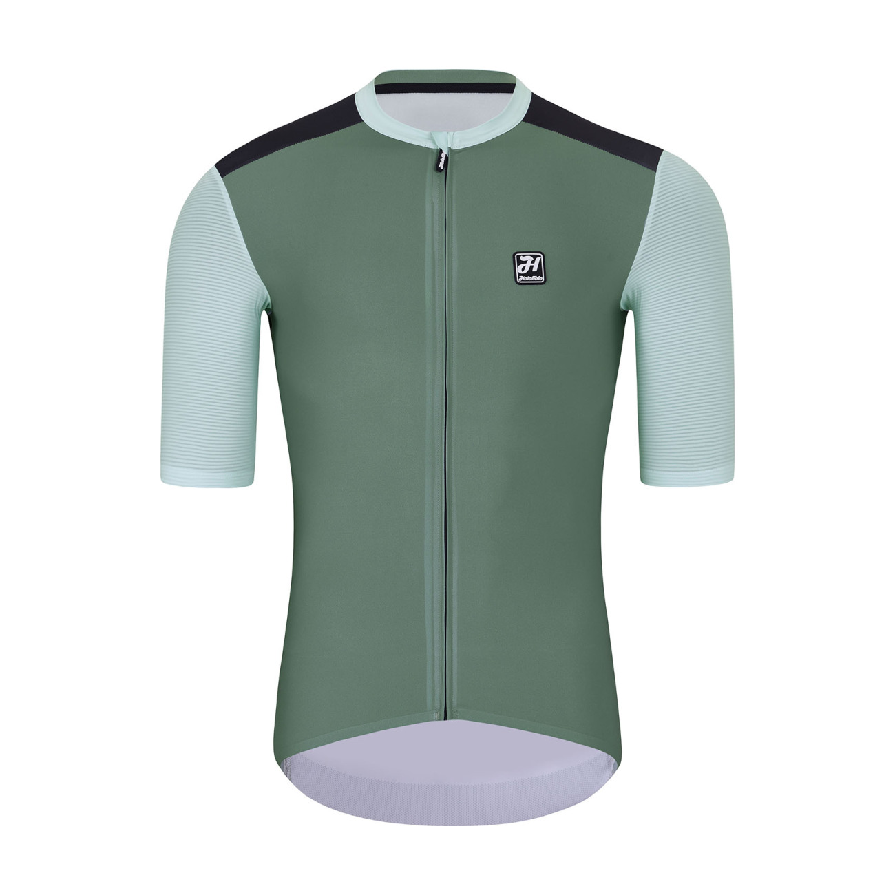 HOLOKOLO Cyklistický dres s krátkym rukávom - TECHNICAL - zelená/čierna
