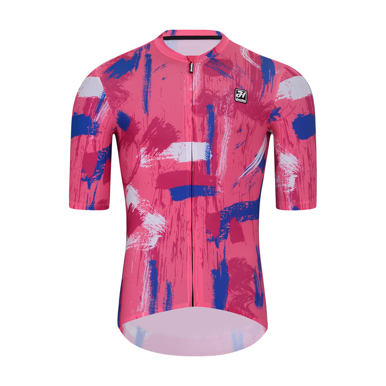 
                HOLOKOLO Cyklistický dres s krátkym rukávom - STROKES - ružová/modrá XL
            