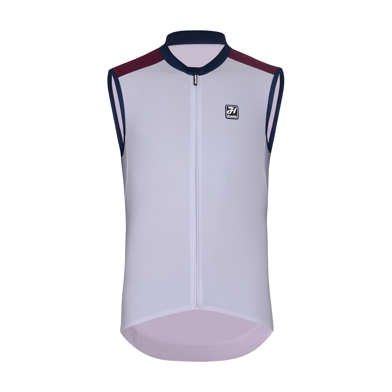 HOLOKOLO Cyklistický dres bez rukávov - SIMPLE - bordová/šedá XL