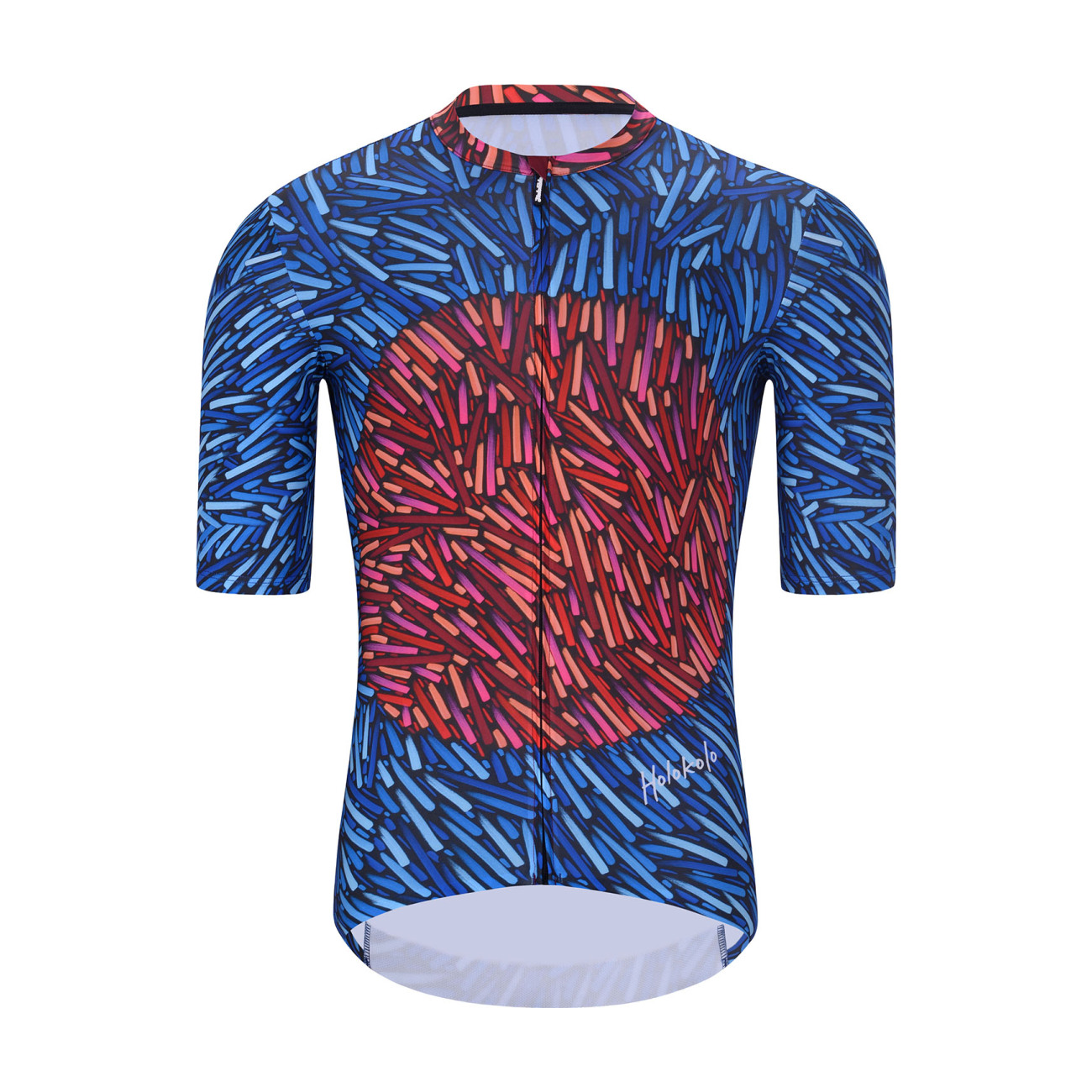 
                HOLOKOLO Cyklistický dres s krátkym rukávom - TAMELESS - červená/modrá 4XL
            