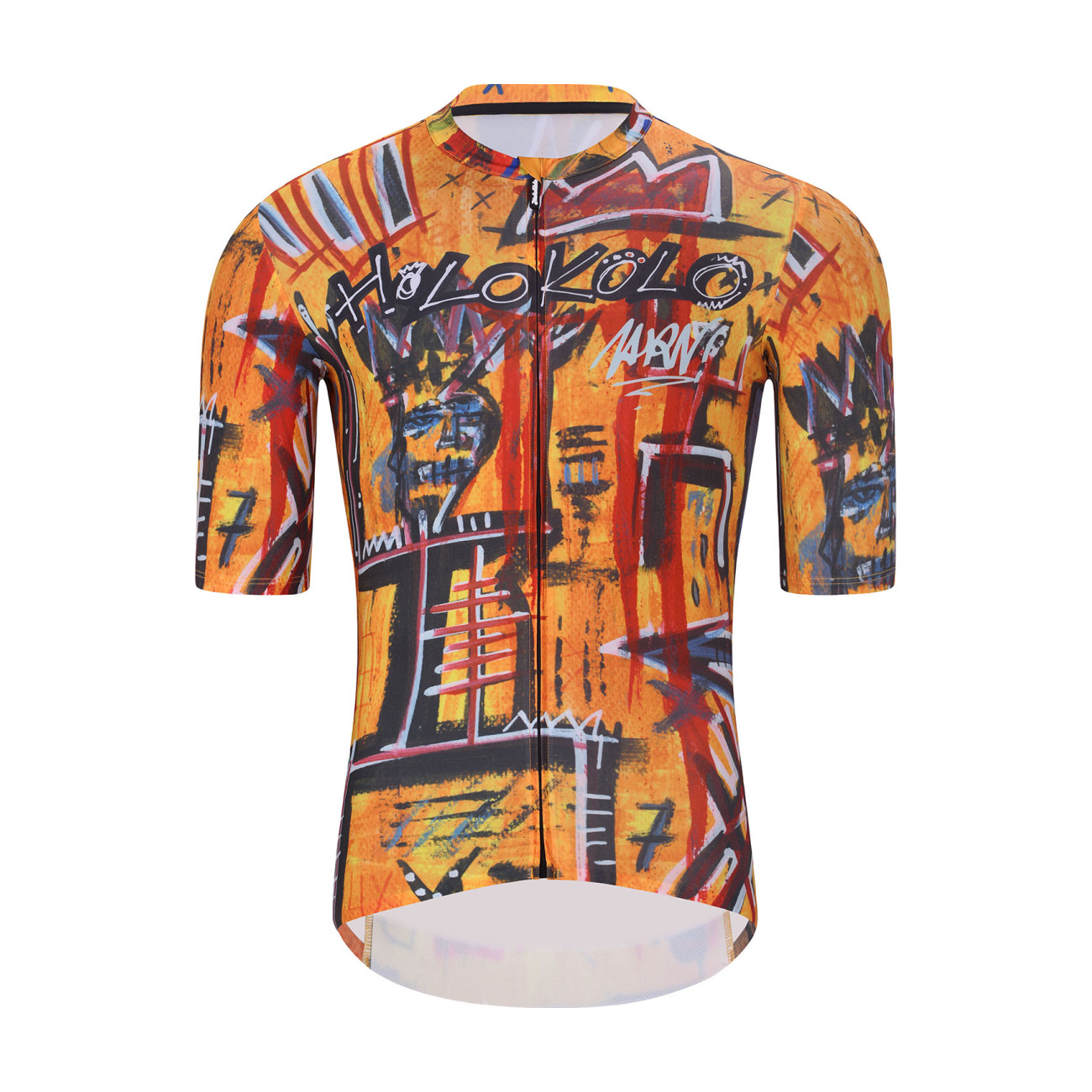 HOLOKOLO Cyklistický dres s krátkym rukávom - WILDLY - žltá/viacfarebná