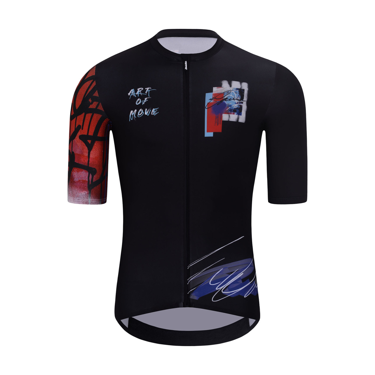 
                HOLOKOLO Cyklistický dres s krátkym rukávom - SKETCH - červená/čierna S
            