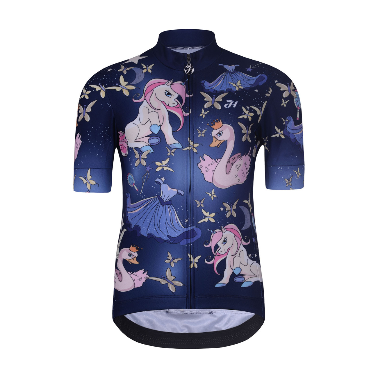 HOLOKOLO Cyklistický dres s krátkym rukávom - FAIRY TALE - modrá