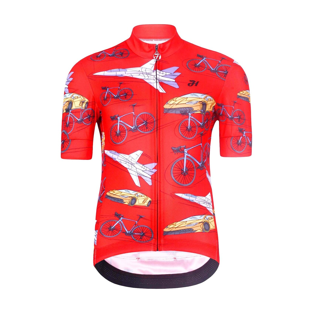 HOLOKOLO Cyklistický dres s krátkym rukávom - SPEED - červená