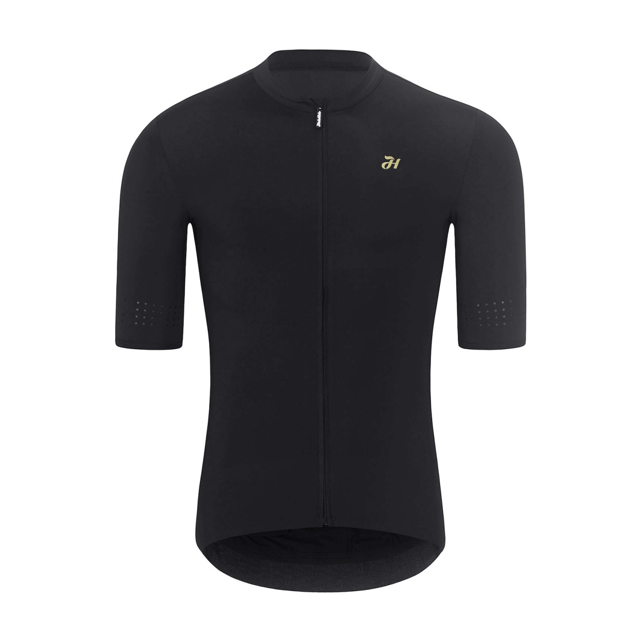 HOLOKOLO Cyklistický dres s krátkym rukávom - EYELET - čierna