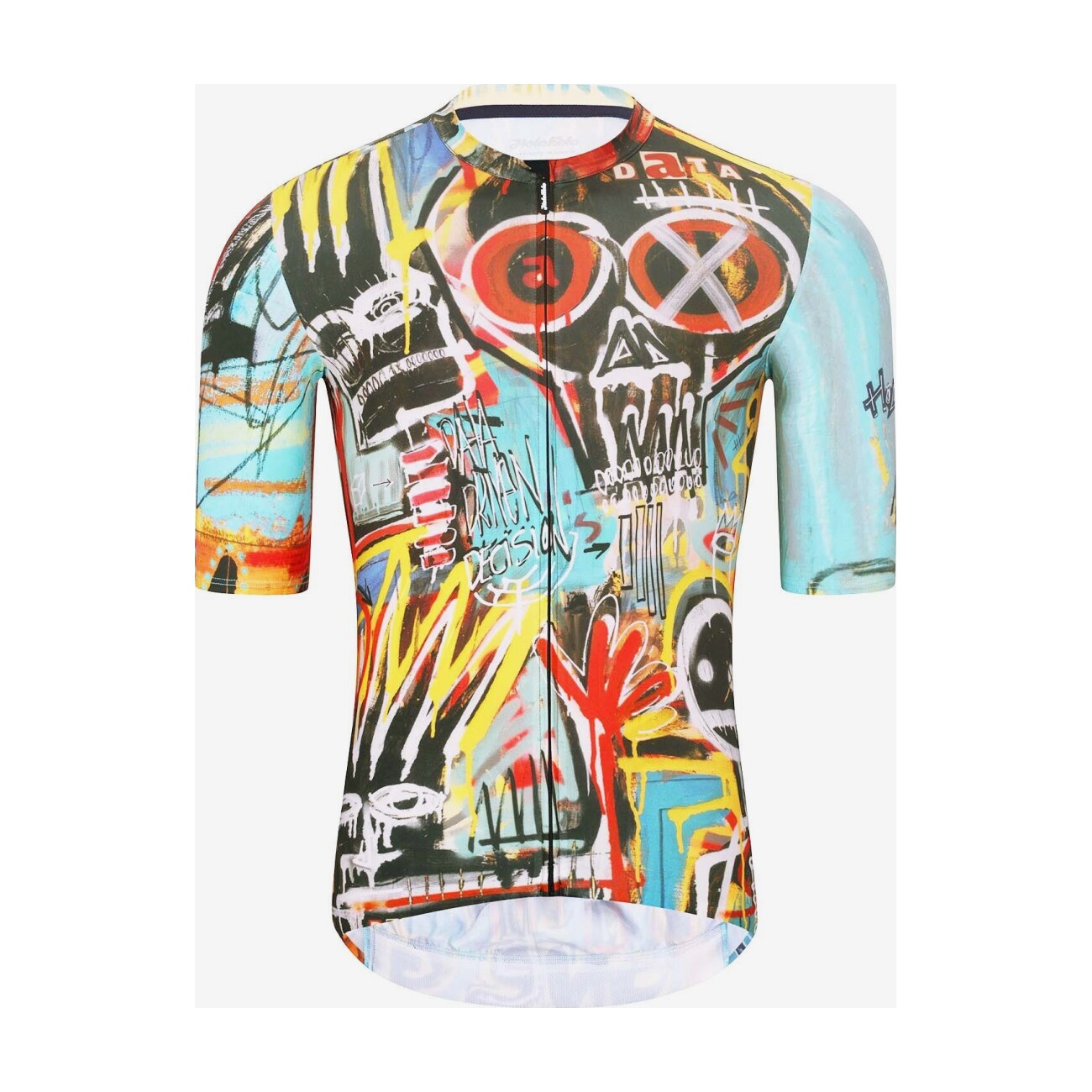 HOLOKOLO Cyklistický dres s krátkym rukávom - WILDLY II - svetlo modrá/viacfarebná M