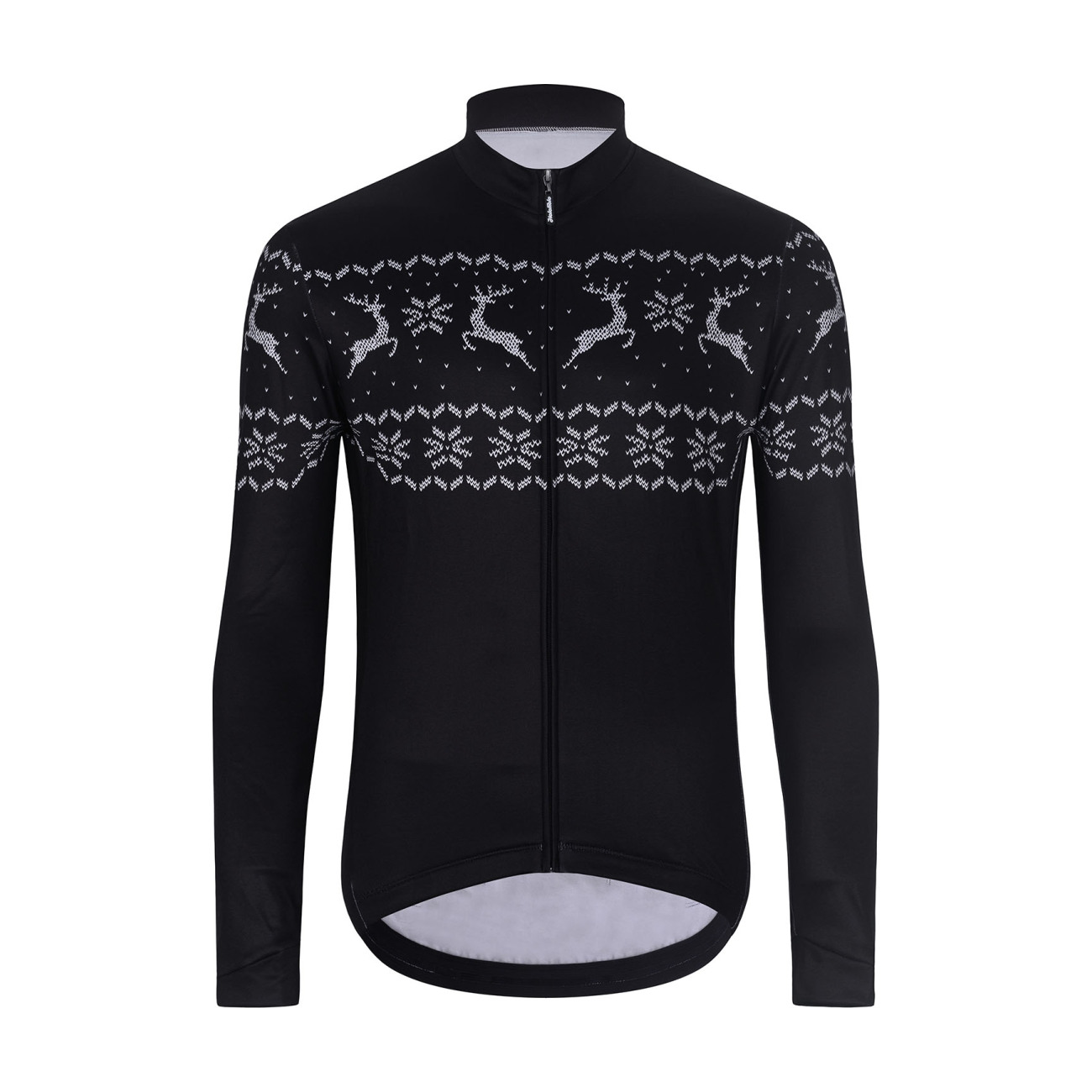 HOLOKOLO Cyklistický dres s dlhým rukávom zimný - FROSTTRAIL WINTER - čierna