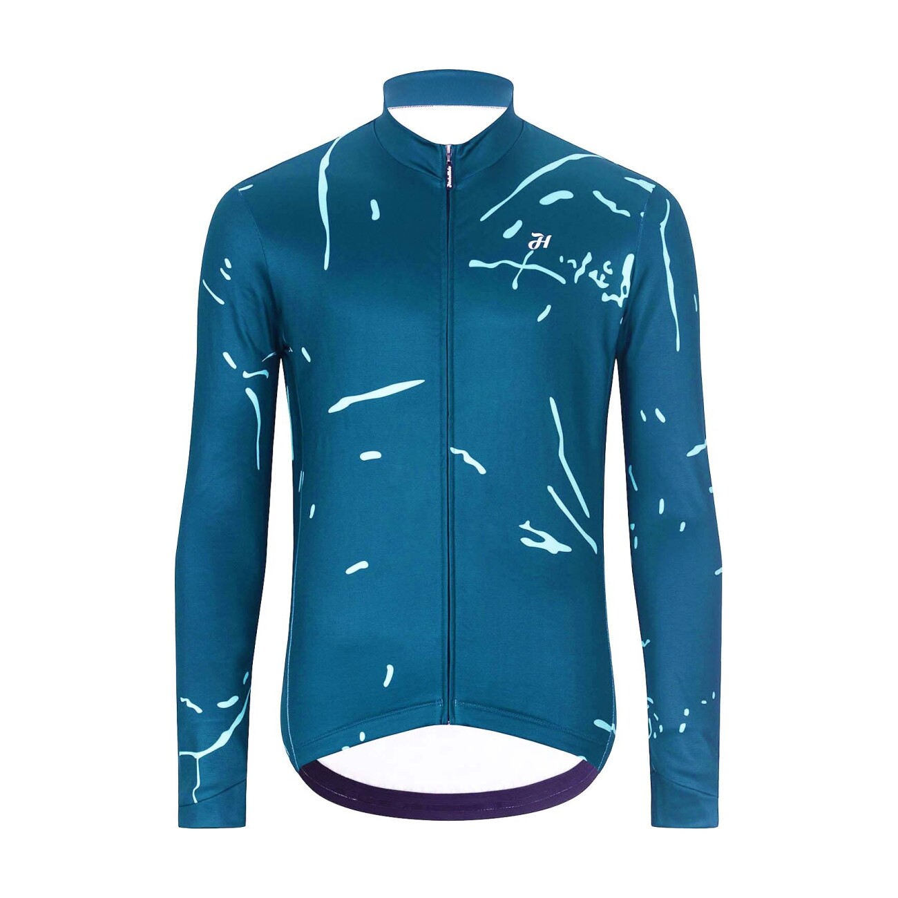 HOLOKOLO Cyklistický dres s dlhým rukávom zimný - PASSION WINTER - modrá
