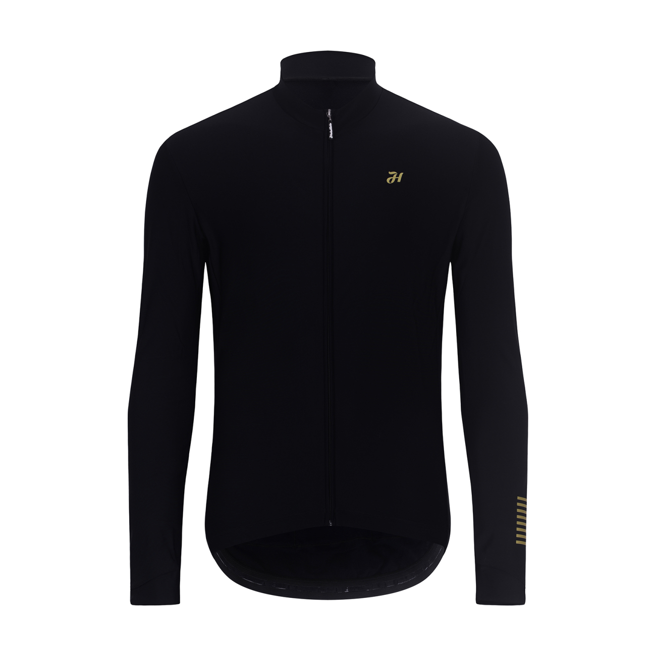 HOLOKOLO Cyklistický dres s dlhým rukávom zimný - VICTORIOUS WINTER - čierna