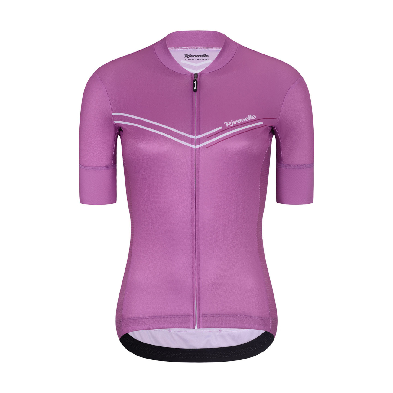 Cyklistický dres s krátkym rukávom - LEVEL UP - fialová M