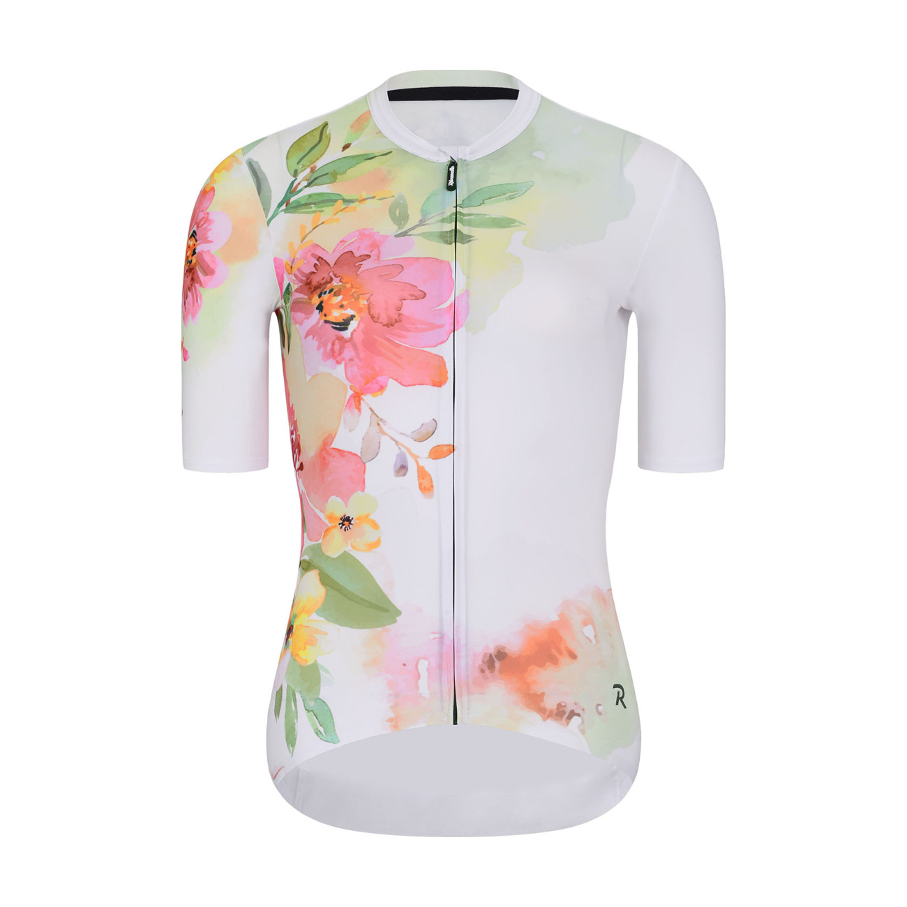 
                RIVANELLE BY HOLOKOLO Cyklistický dres s krátkym rukávom - FLOWERY LADY - biela/ružová/zelená L
            