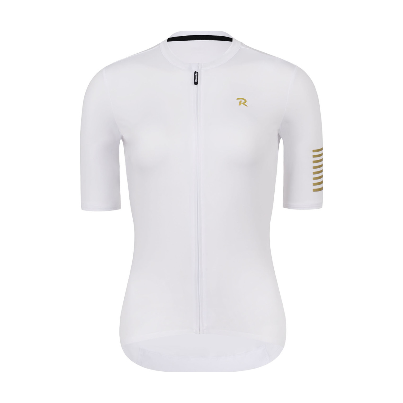 RIVANELLE BY HOLOKOLO Cyklistický dres s krátkym rukávom - VICTORIOUS GOLD LADY - biela