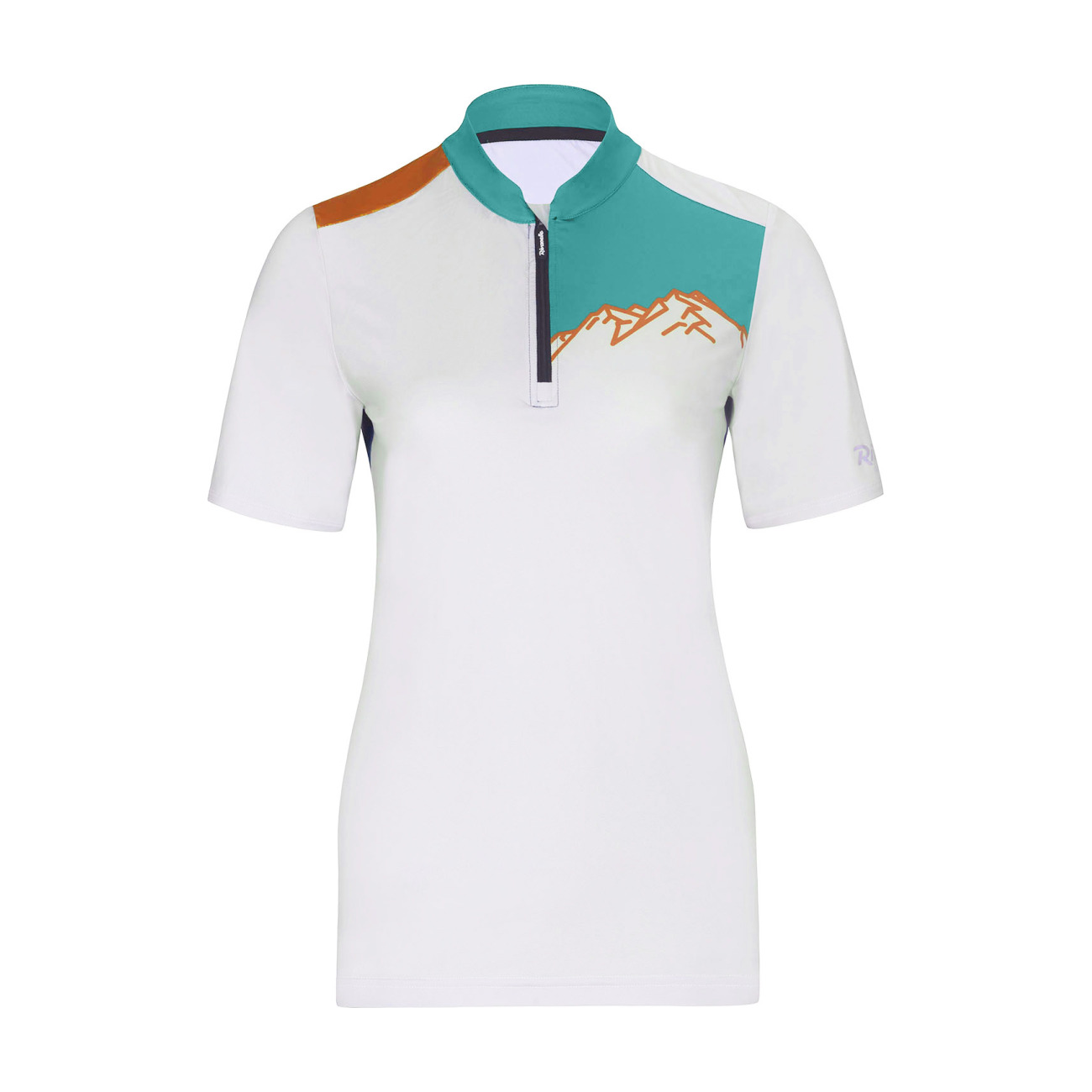 RIVANELLE BY HOLOKOLO Cyklistický dres s krátkym rukávom - ADVENTURE - šedá/zelená