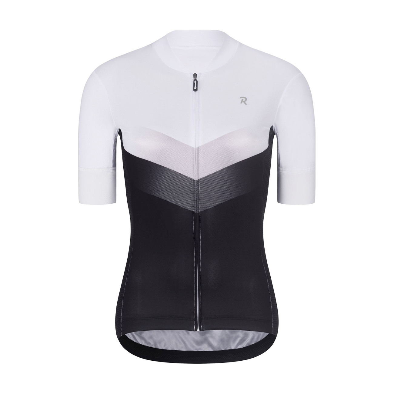 RIVANELLE BY HOLOKOLO Cyklistický dres s krátkym rukávom - ARROW II - biela/čierna