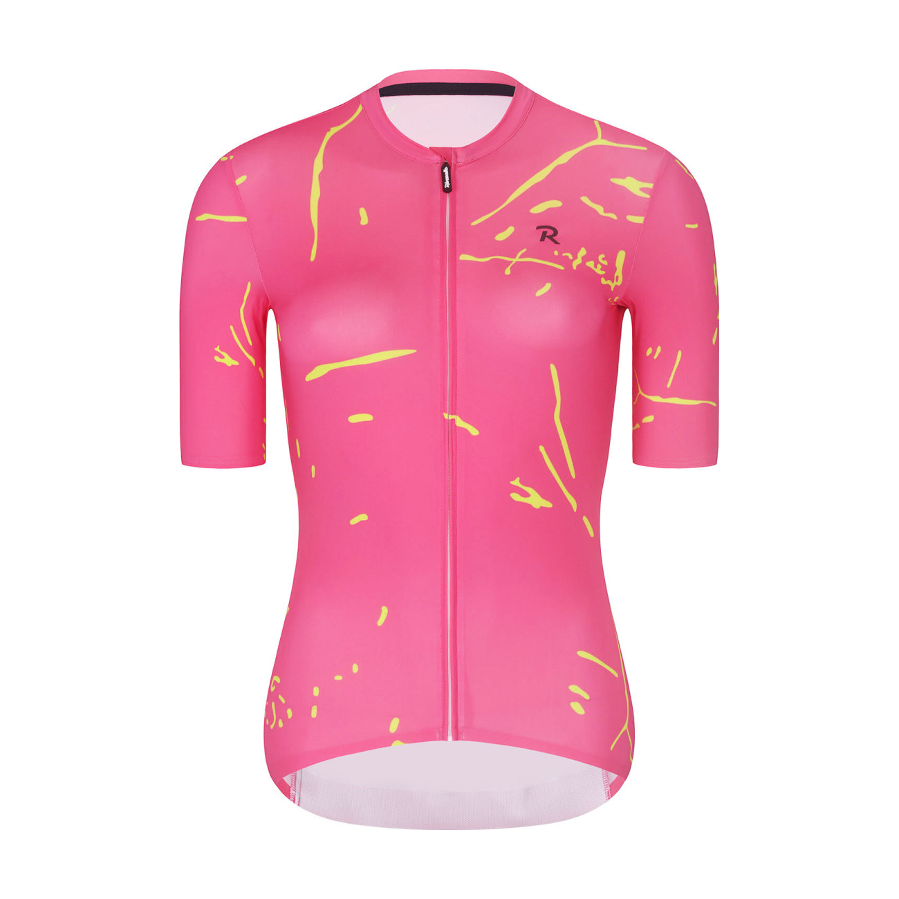 RIVANELLE BY HOLOKOLO Cyklistický dres s krátkym rukávom - PASSION - ružová/žltá