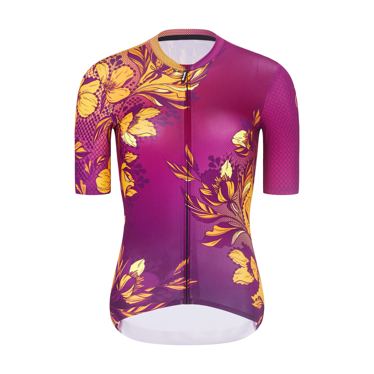 RIVANELLE BY HOLOKOLO Cyklistický dres s krátkym rukávom - BAROC - fialová/žltá