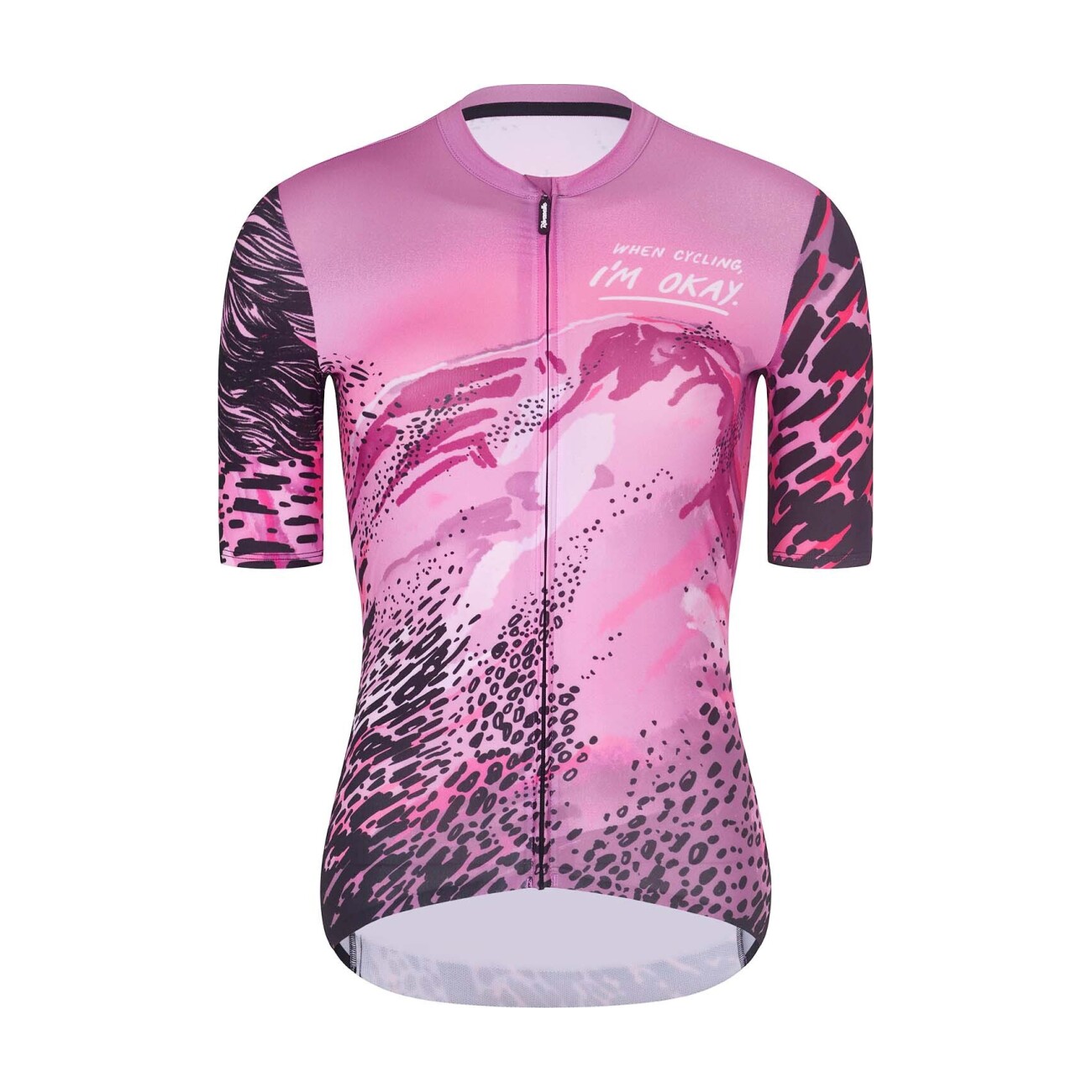 RIVANELLE BY HOLOKOLO Cyklistický dres s krátkym rukávom - ROSESCAPE - fialová/čierna
