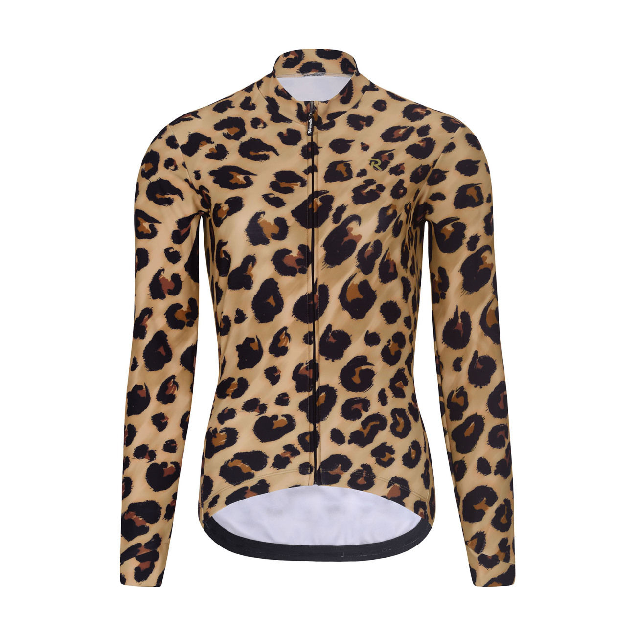RIVANELLE BY HOLOKOLO Cyklistický dres s dlhým rukávom zimný - WILDCAT II WINTER - hnedá/čierna M