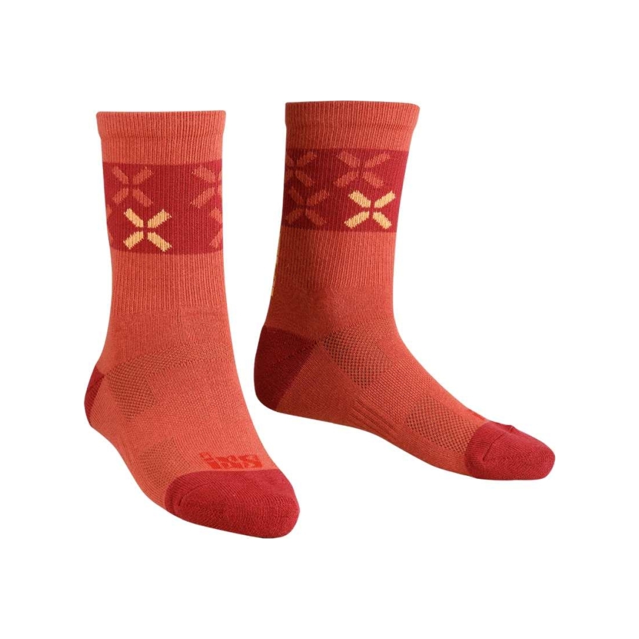 IXS Cyklistické ponožky klasické - SOCKS 2.0 - červená 36-39