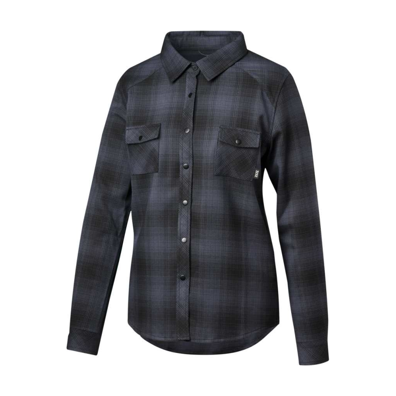 IXS košeľa - CARVE 1.0 W - antracitová/čierna L