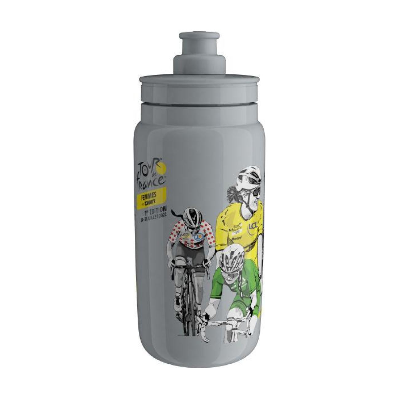 E-shop ELITE Cyklistická fľaša na vodu - FLY 550 TDF FEMMES - šedá