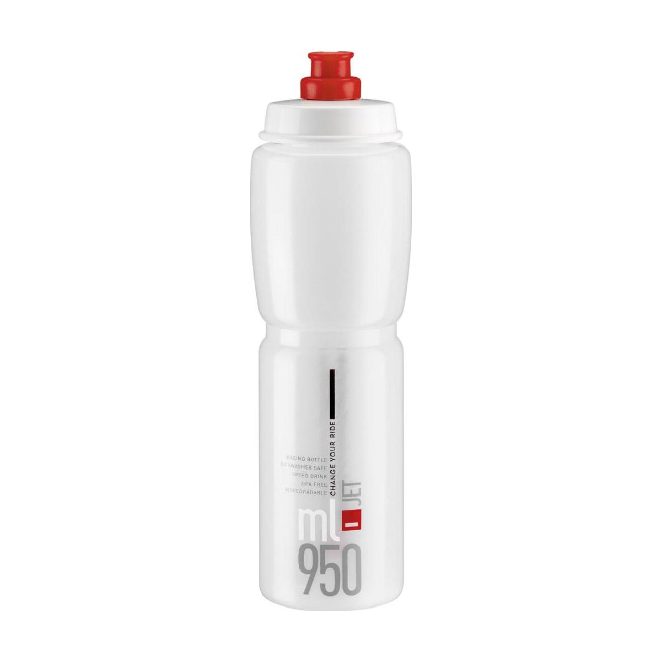 
                ELITE Cyklistická fľaša na vodu - JET 950 - transparentná
            