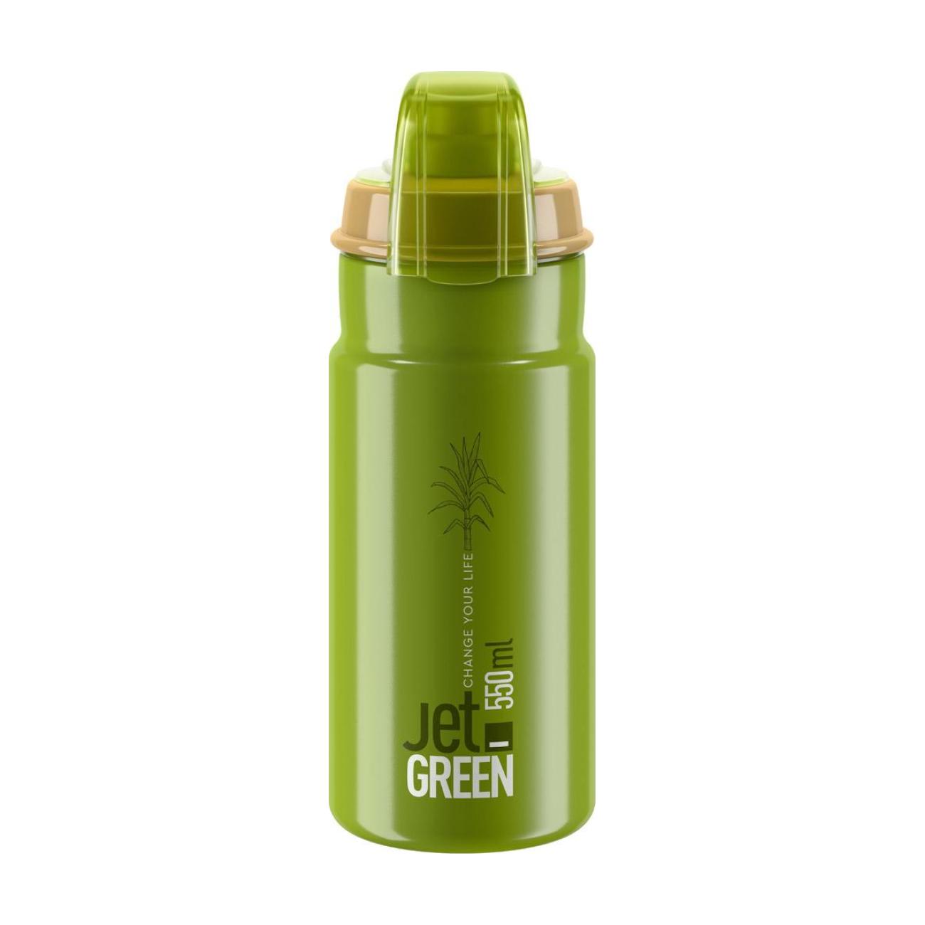 
                ELITE Cyklistická fľaša na vodu - JET GREEN PLUS 550 - svetlo zelená
            