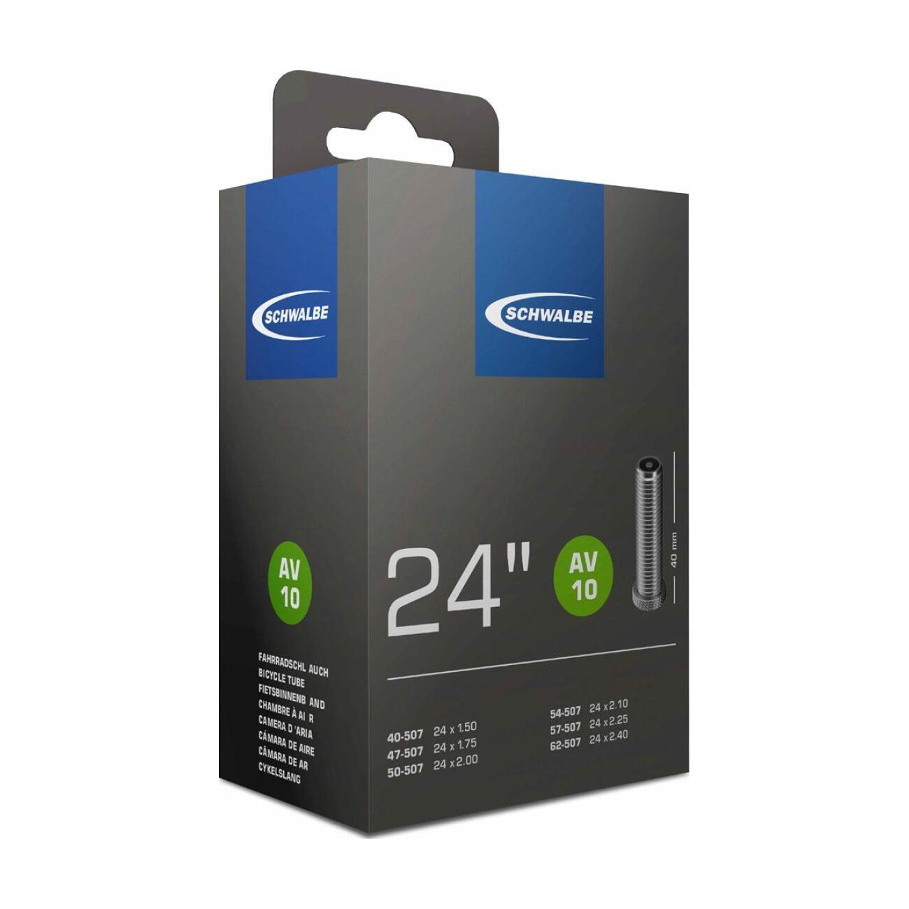 E-shop SCHWALBE duša - AV10 24x1.50/2.25 AV 40mm - čierna