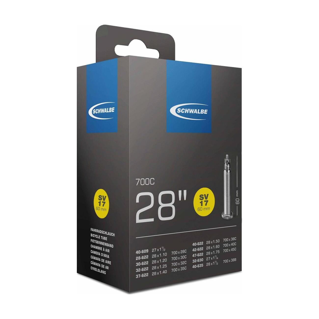 E-shop SCHWALBE duša - SV17 700x28/45C FV 60mm - čierna