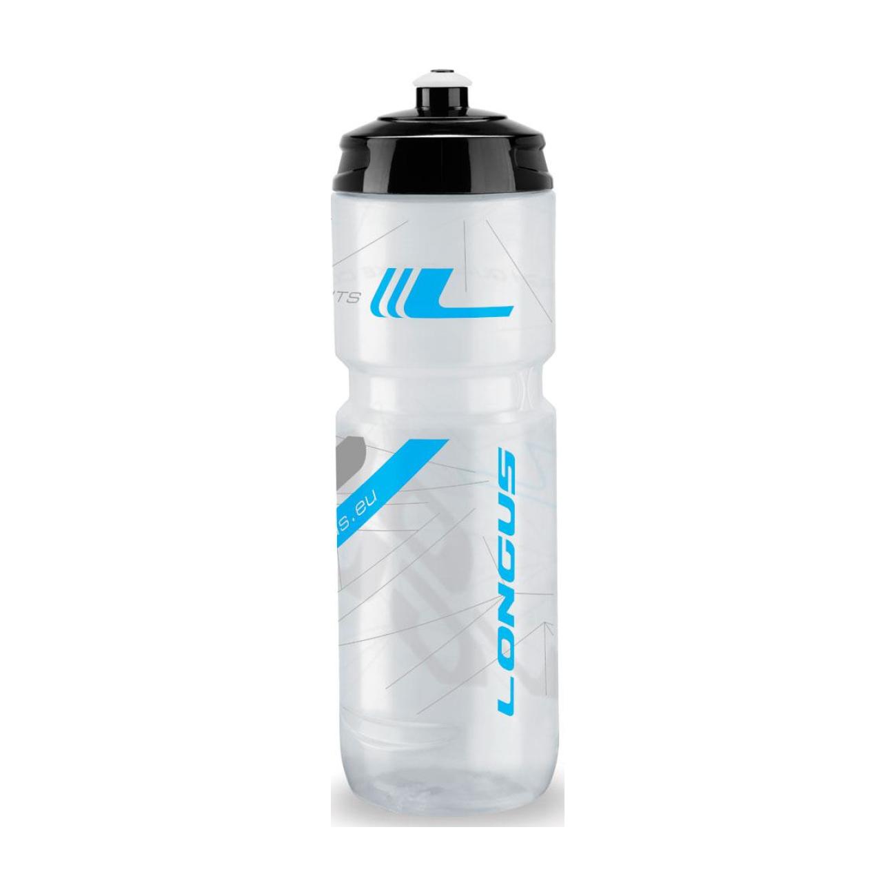 E-shop LONGUS Cyklistická fľaša na vodu - TESA 800ml - transparentná/modrá